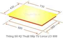 Bếp Từ Đôi Lorca LCI 899, bếp từ đôi, bếp từ, bếp từ loại nào tốt, bep tu am, kích thước bếp từ, so sánh bếp điện từ và bếp hồng ngoại, bếp từ tốt nhất, tu bep dep, ChuanGia.vn