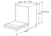 Máy Rửa Chén KAFF KF-BDWSI12.6