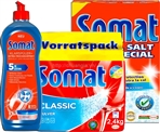 Bột rửa bát Somat 2.4kg + Nước Làm Bóng Somat 750ml + Muối Rửa Bát Somat 1,2 kg. 