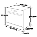 Máy Rửa Chén KAFF KF-W8001EU, Máy Rửa Bát KAFF KF-W8001EU, máy rửa bát kaff 6 bộ