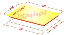 Bếp Gas Domino Kaff KF 330GH, Bếp gas âm Kaff, Bếp gas, bếp ga, bep ga, Bếp gas âm Kaff,