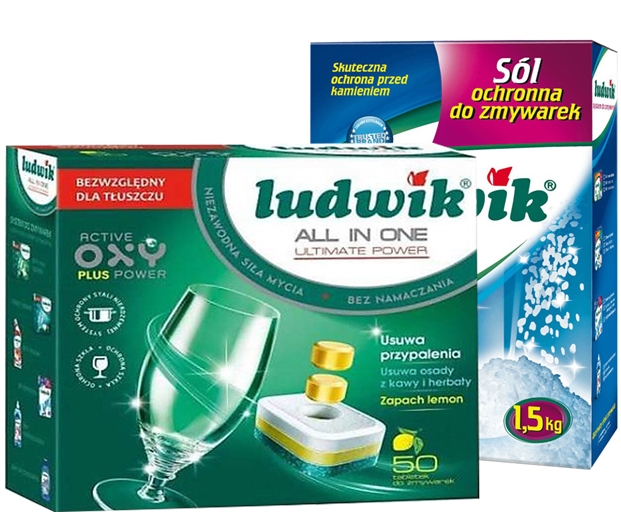 Combo Luckwik 4: Viên Rửa Bát Luckwik 50 tabs + Muối Rửa Bát Ludwik 1,5kg