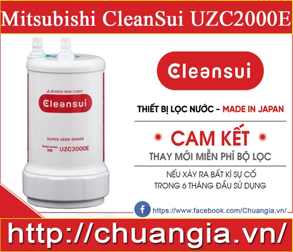 Lõi lọc Cleansui UZC2000E, lõi lọc nước cleansui, máy lọc nước mitsubishi cleansui z9e, mitsubishi cleansui a101e, cleansui md101, al700e, vòi lọc nước, máy lọc nước tại vòi mitsubishi, lọc nước uống tại vòi