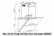 Hút Mùi Kính Vát Arber AB9903, máy hút mùi kính vát, máy hút khói, may hut mui, máy hút mùi tại Hà Tĩnh, máy hút mùi giá rẻ tại Quảng Bình, giá máy hút mùi, máy hút mùi nhà bếp giá rẻ tại Hà Nội, máy hút khói giá rẻ tại TPHCM, Máy hút mùi giá rẻ tại TP Vinh.