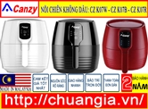Nồi Chiên Không Dầu Canzy CZ K07R, Nồi Chiên Không Dầu CZ K07B, Nồi Chiên Không Dầu CZ K07W, Nồi Chiên Không Dầu, Nồi Chiên Không Dầu CZ K07R