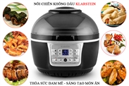 Nồi Chiên Không Dầu Klarstein VitAir Turbo 9 lít Màu Đen, Nồi Chiên Không Dầu Klarstein, Nồi Chiên Không dầu, nồi chiên không dầu nhập khẩu, nồi chiên không dầu đức, Nồi chiên không dầu Klarstein 9L