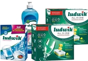 Viên Rửa Bát Luckwik 100 tabs + Nước làm bóng Ludwik 750ml + Muối Rửa Bát Ludwik 1,5kg
