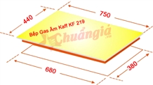 Bếp gas âm Kaff KF 219, Bếp gas âm Kaff, Bếp gas, bếp ga, bep ga, Bếp gas âm Kaff giá rẻ ,Bếp gas âm Kaff giá rẻ tại hà nội, Bếp gas giá rẻ tại TPHCM, Bếp gas âm giá rẻ