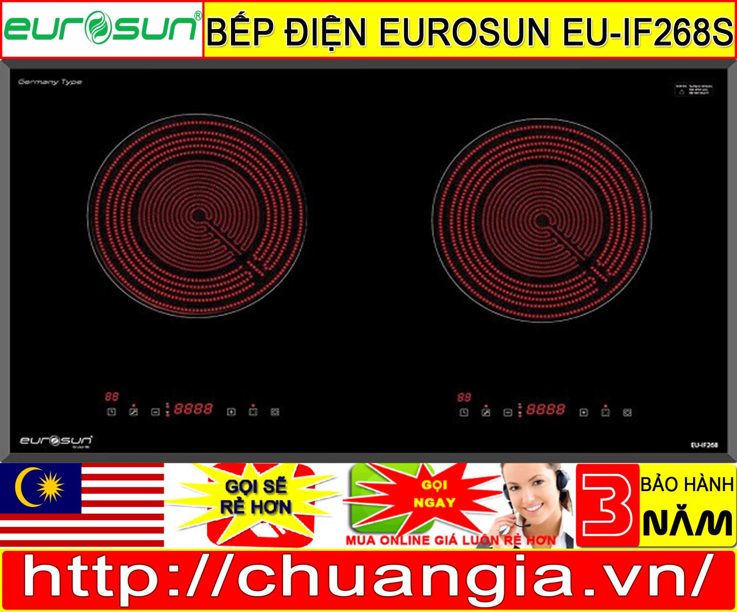 bếp từ Bếp Điện Eurosun EU-IF268S, Bếp điện, eurosun eu-t256, bếp từ eurosun eu-t889g, bếp từ eurosun eu-t888g, bếp từ eurosun eu-t898g, bếp từ eurosun eu-t715 pro, bếp từ eurosun eu-t705plus, bếp từ eurosun eu-t897g, bếp từ eurosun eu-t258xs