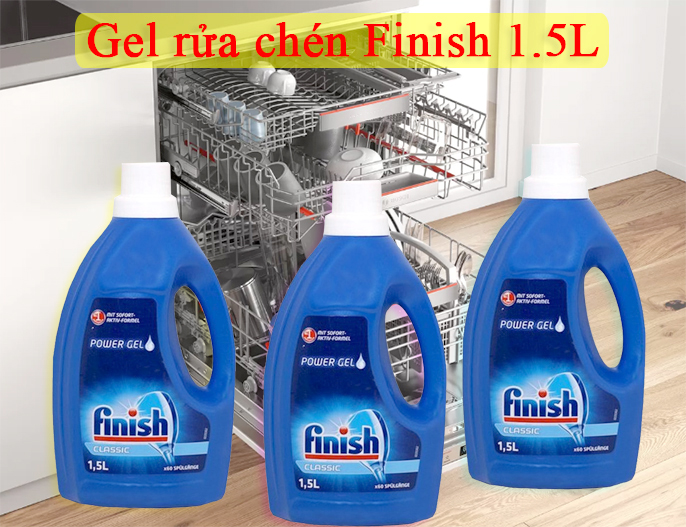 Gel rửa bát Finish Classic 1,5 lít, Gel rửa bát Finish Classic, Gel rửa bát dành cho máy rửa bát bosch, Gel rửa bát Finish, Gel rửa bát