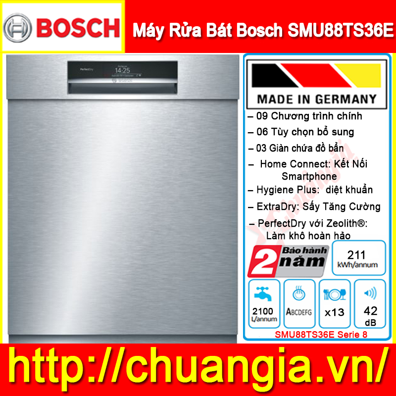 Máy Rửa Bát Bosch SMU88TS36E, hướng dẫn sữ dụng máy rửa bát bosch smi88ts36e, máy rửa bát bosch smi88ts36e, máy rửa bát bosch sms88ti36e, máy rửa chén bosch cao cấp nhất, máy rửa bát bosch serie 6, máy rửa bát bosch mới nhất, máy rửa bát bosch serie 8, máy rửa bát âm tủ, hướng dẫn sử dụng máy rửa bát bosch smi46ks01e