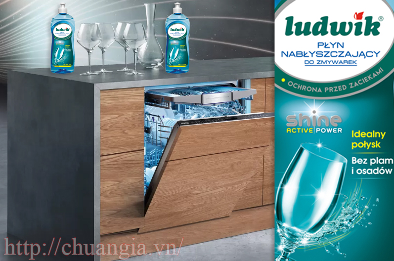 Nước làm bóng Ludwik 500ml, Nước trợ xả máy rửa bát, nước làm bóng dùng cho máy rửa bát.