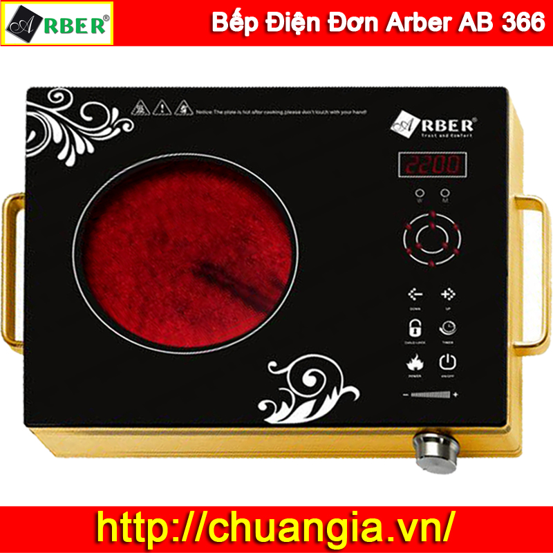 Bếp Điện Đơn Arber AB 366, Bếp điện, bep dien, Bếp điện Arber, Bếp điện Arber giá rẻ, Bếp điện Arber giá rẻ tại TPHCM, Bếp điện giá rẻ tại tphcm, Bếp hồng ngoại giá rẻ tại tphcm, Bếp nhập khẩu
