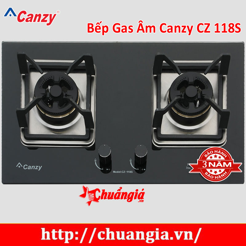 Bếp Gas Âm Canzy CZ 118S, Bếp gas âm Canzy, Bếp gas, bếp ga, bep ga, Bếp gas âm Canzy giá rẻ, Bếp gas âm Canzy giá rẻ tại Hà Nội, Bếp gas giá rẻ tại TPHCM, Bếp gas âm giá rẻ, chuangia.vn