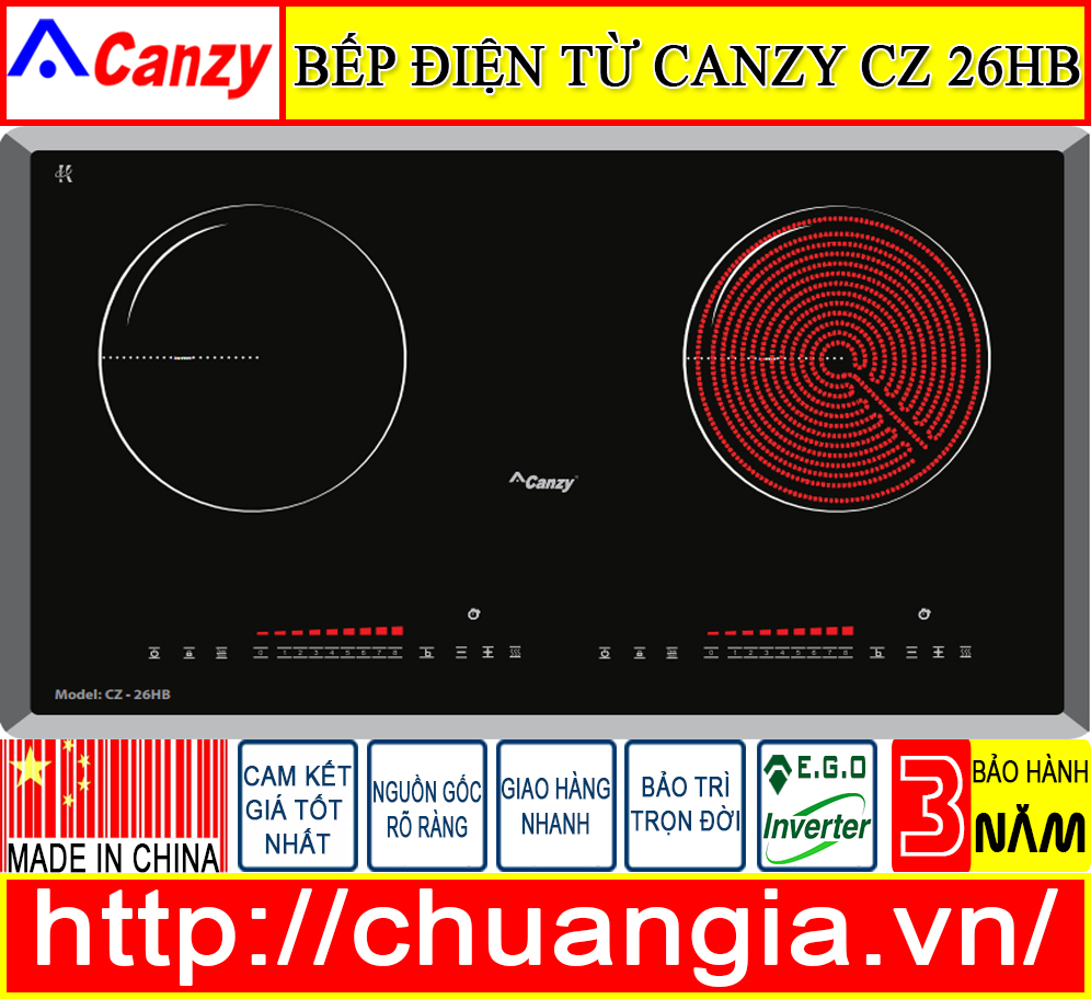 Bếp Điện Từ Canzy CZ 26HB, Bếp điện từ, bếp điện từ canzy cz-79dt, bếp từ canzy 898i, bếp từ canzy 3002ss, bếp điện từ canzy cz 900geb, bếp điện từ canzy cz 200gs, bếp từ canzy malaysia, bếp điện từ canzy cz 08