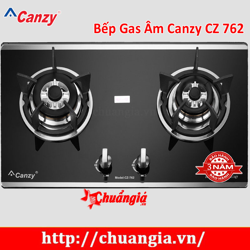 Bếp Gas Âm Canzy CZ 762, Bếp gas âm Canzy, Bếp gas, bếp ga, bep ga, Bếp gas âm Canzy giá rẻ, Bếp gas âm Canzy giá rẻ tại Hà Nội, Bếp gas giá rẻ tại TPHCM, Bếp gas âm giá rẻ, chuangia.vn