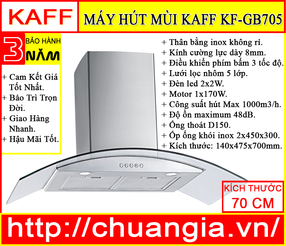 Máy Hút Mùi Kaff KF GB705, Nơi Bán Máy Hút Mùi Kaff KF GB705 Giá Rẻ Nhất Thị Trường, Máy Hút Mùi Kaff KF GB705, Máy hút mùi Kaff, Máy hút mùi Kaff giá rẻ tại TPHCM, Máy hút mùi giá rẻ, máy hút mùi, may hut mui