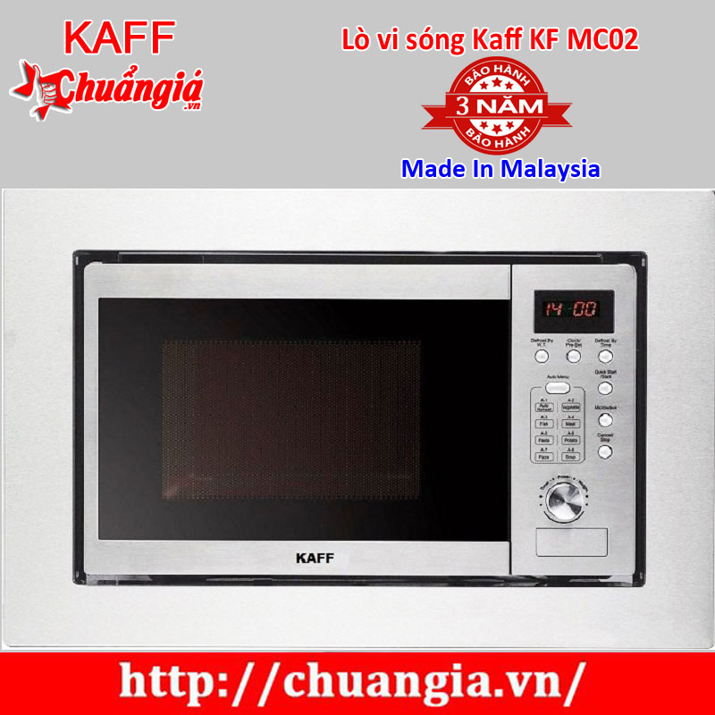 Lò vi sóng Kaff KF MC02, Lò vi sóng Kaff, Lò vi sóng, chuangia.vn, lò vi sóng kaff kf-mc02, lò vi sóng âm tủ kaff kf-mc02, Lò vi sóng KAFF