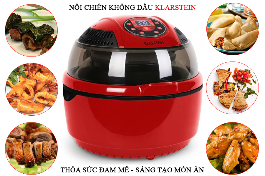 Nơi Bán Nồi Chiên Không Dầu Klarstein VitAir Turbo 9L, ơi Bán Nồi Chiên Không Dầu Klarstein VitAir Turbo 9 lít Màu Xanh, Nồi Chiên Không Dầu Klarstein VitAir Turbo 9 lít Màu Đen, Nồi Chiên Không Dầu Klarstein, Nồi Chiên Không dầu, nồi chiên không dầu nhập khẩu, nồi chiên không dầu đức, Nồi chiên không dầu Klarstein 9L