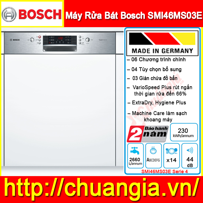 Máy Rửa Bát Bosch SMI46MS03E, Hướng Dẫn Sữ Dụng Máy Rửa Bát Bosch SMI46MS03E, máy rửa bát bosch âm tủ, máy rửa bát bosch serie 6, máy rửa bát bosch serie 4, máy rửa bát bosch sms46mi05e, máy rửa bát bosch sms25ki00e, máy rửa bát bosch serie 2, máy rửa bát bosch sms63l08ea, máy rửa bát bosch mới nhất