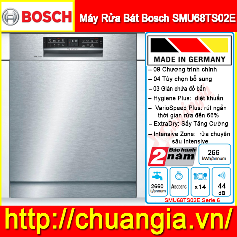 Hướng dẫn sữ dụng máy rửa bát bosch SMU68TS02E, máy rửa bát bosch serie 6, bosch - máy rửa chén bán âm hmh.smu68ts02e 60cm, smu68ts02e bosch-home, máy rửa bát bosch bán âm, máy rửa bát bosch âm tủ, máy rửa bát smi46is03e, máy rửa bát bosch đức, máy rửa bát bosch sms68ti02e