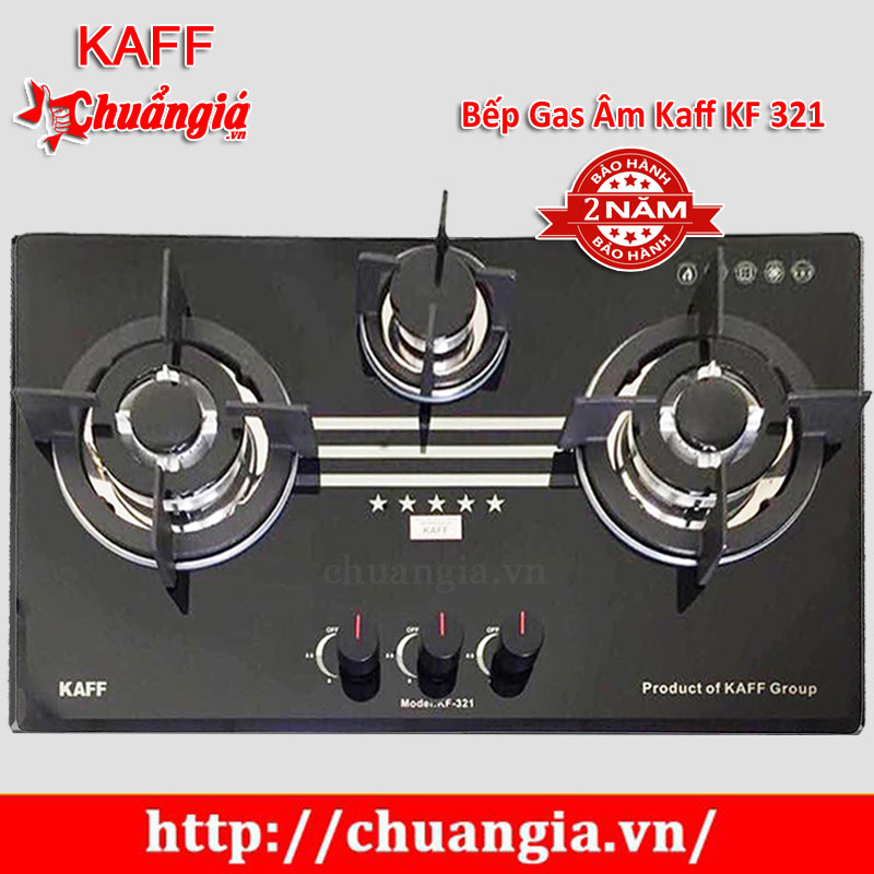 Bếp gas âm Kaff KF 321, Bếp gas âm Kaff, Bếp gas, bếp ga, bep ga, Bếp gas âm Kaff giá rẻ ,Bếp gas âm Kaff giá rẻ tại hà nội, Bếp gas giá rẻ tại TPHCM, Bếp gas âm giá rẻ