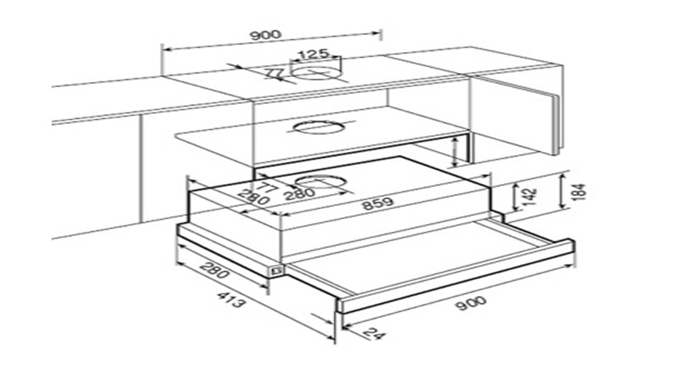 Hút Mùi Âm Tủ Teka TL192