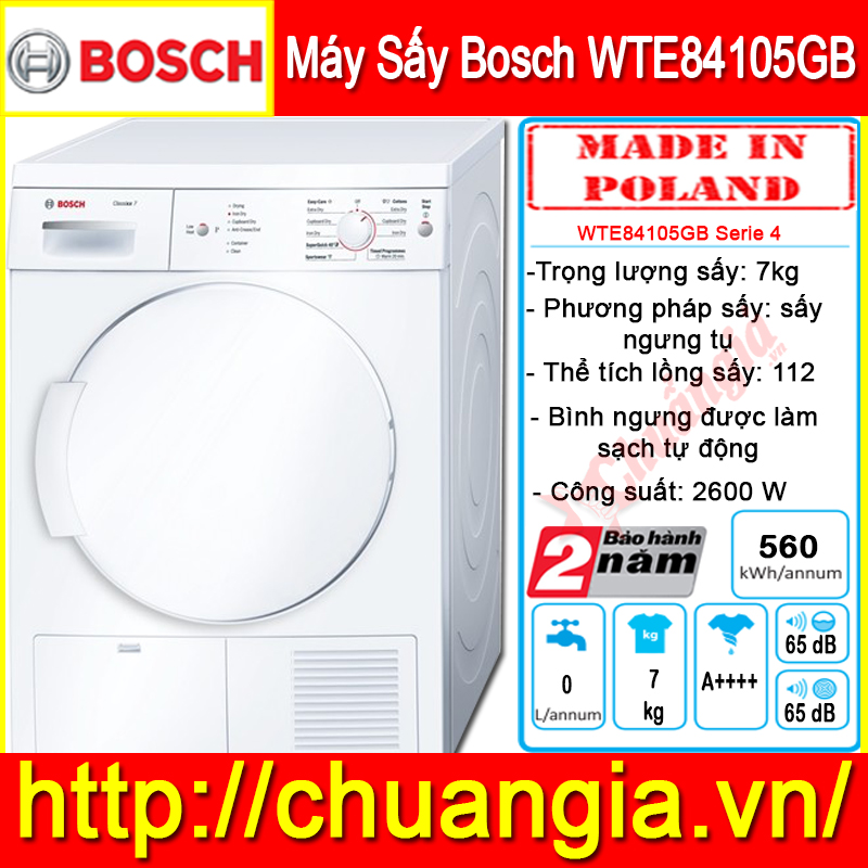Nơi Bán Máy Sấy Quần Áo Bosch WTE84105GB, máy sấy bosch wtb86201sg, máy sấy quần áo bosch tphcm, máy sấy quần áo ngưng tụ bosch, máy sấy bosch wtw85460by, máy sấy quần áo bosch wts86516sg, hướng dẫn sử dụng máy sấy quần áo bosch, máy sấy bosch wtw85562pl