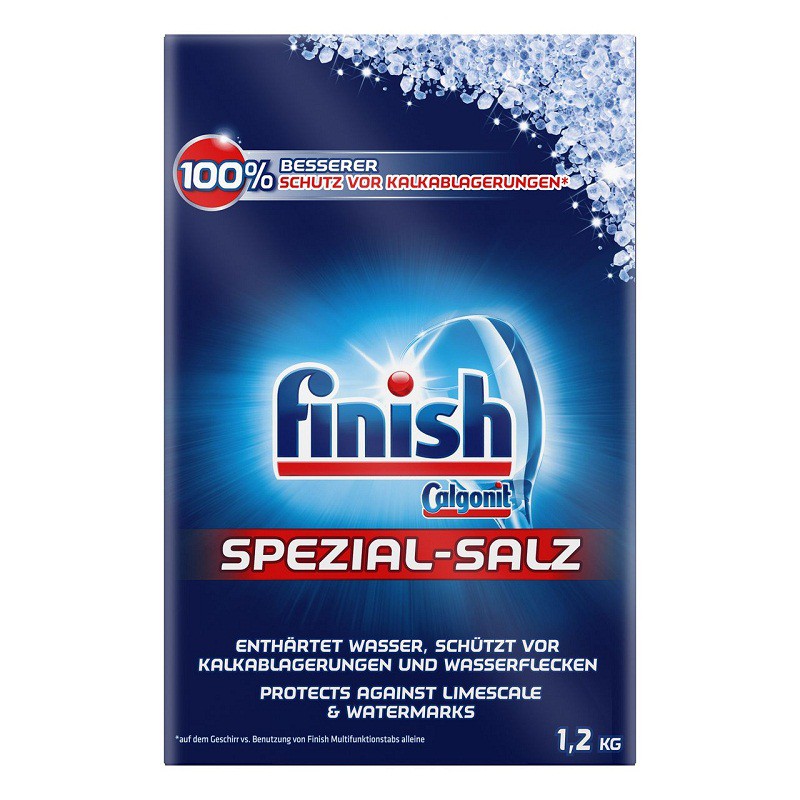 Muối rửa bát Finish 1,2 kg, Muối rửa bát Finish